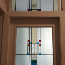 geometrica con vetri stampati anni 30